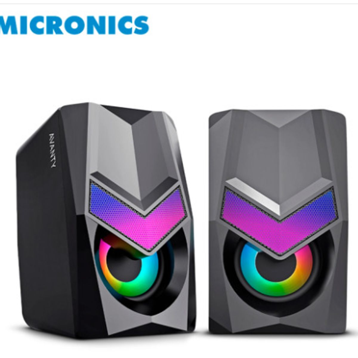 MICRONICS - Parlante Gamer AVANTY MIC S321 2.0 RGB 2. 5   - PLUG 3.5mm MICRONICS
