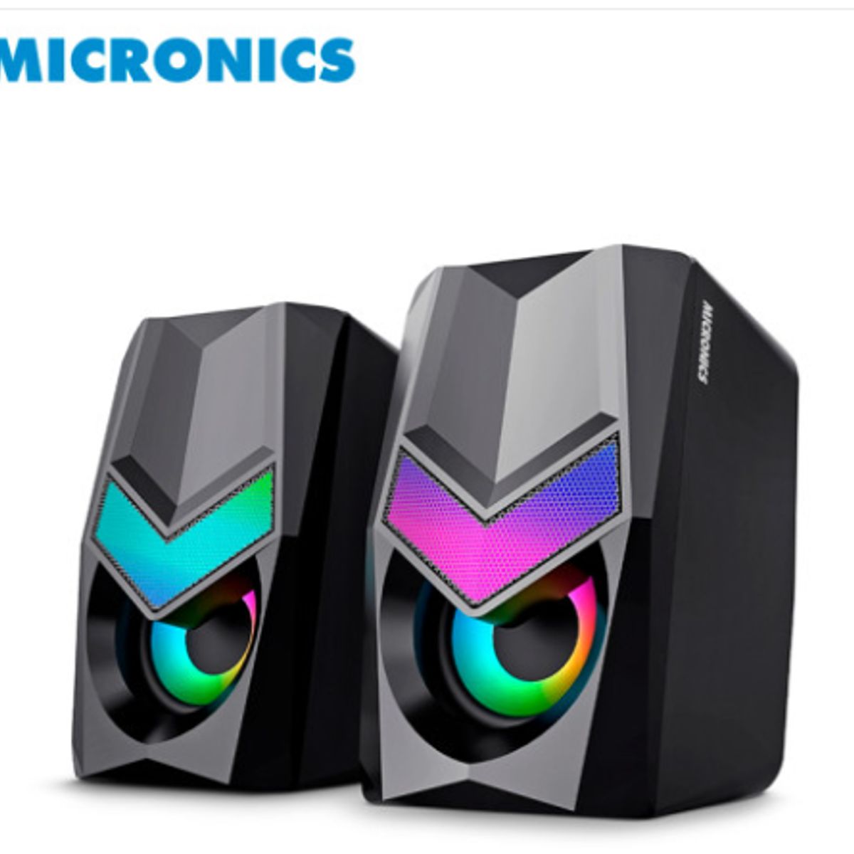 MICRONICS - Parlante Gamer AVANTY MIC S321 2.0 RGB 2. 5   - PLUG 3.5mm MICRONICS