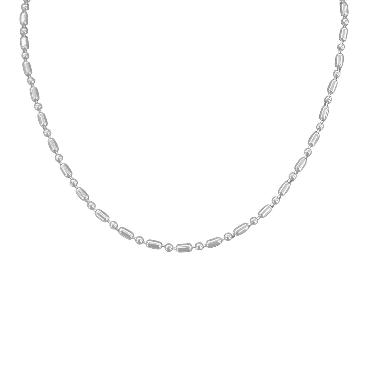 KARMY - Cadena Mujer Collar Punto Y Coma Regalo Novia Joya Plata 925