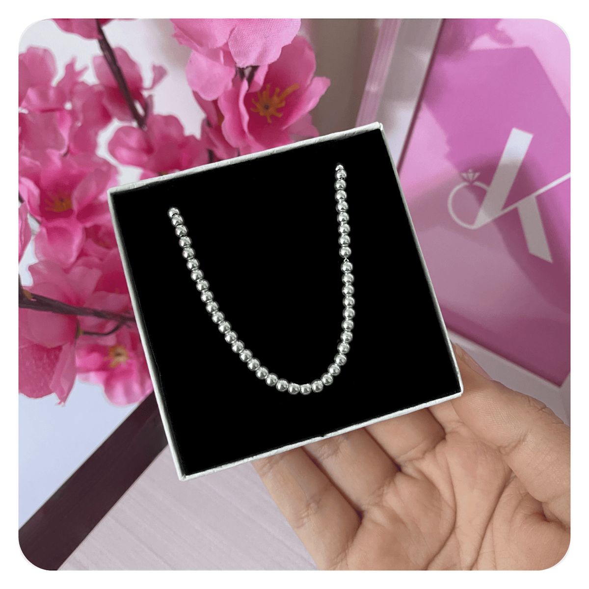 GENERICO - Cadena Mujer Collar Donas Bombita Regalo Novia Plata 925