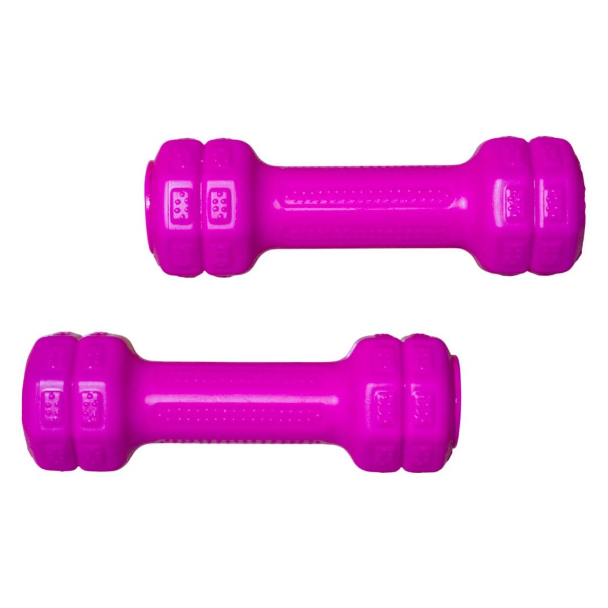 GENERICO - Par de mancuernas - pesas de vinil 0.5 kg - Fucsia