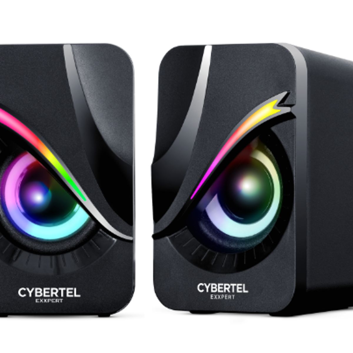 CYBERTEL - Parlante EXXPERT BLACK CBX S301 2.0 RGB 2  CYBERTEL
