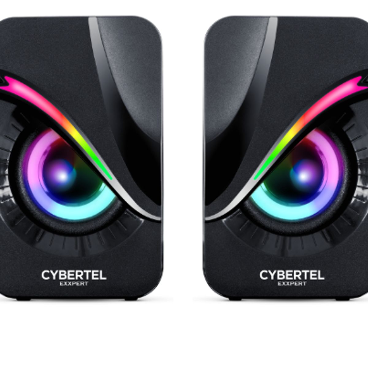 CYBERTEL - Parlante EXXPERT BLACK CBX S301 2.0 RGB 2  CYBERTEL