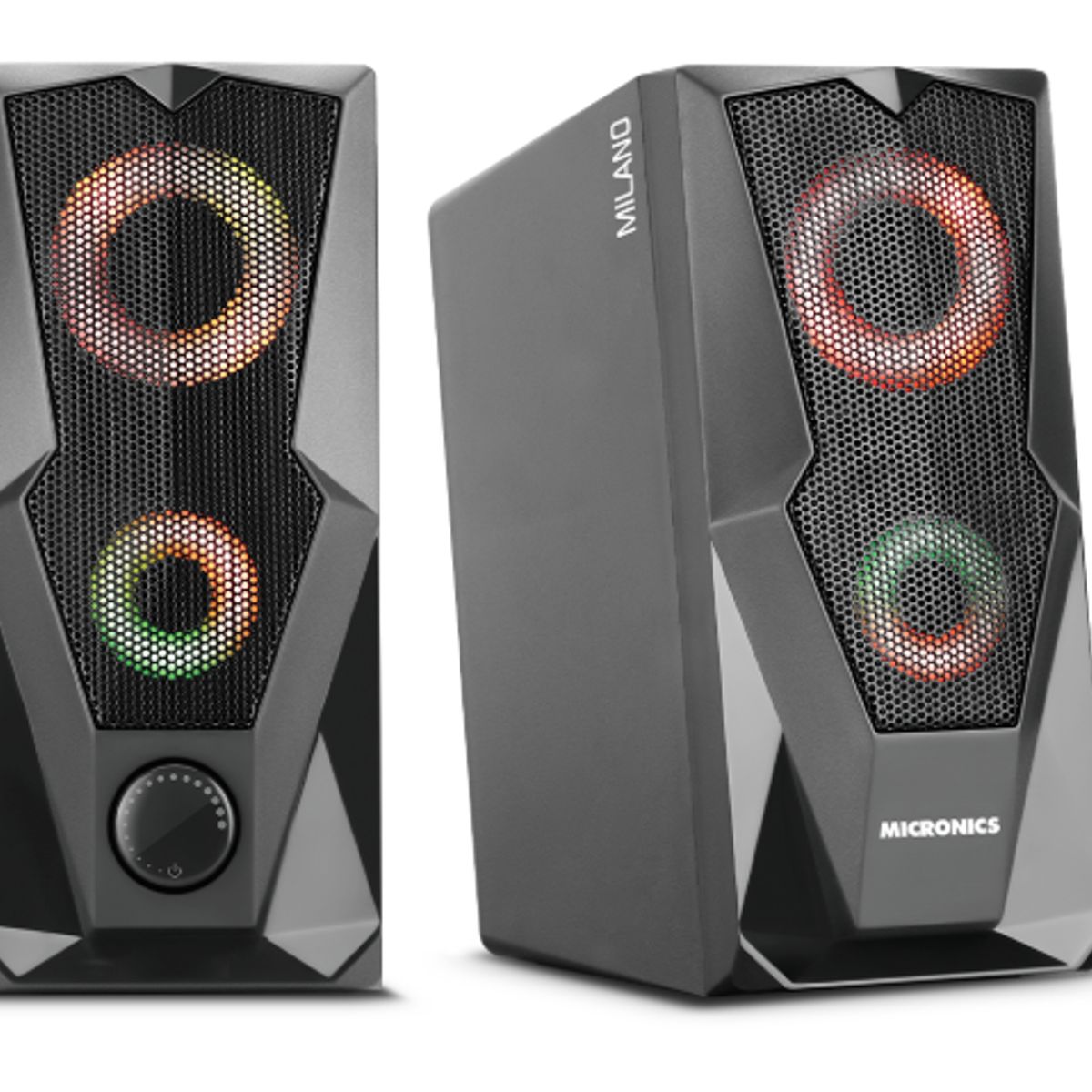 MICRONICS - Parlante Gamer MILANO BLACK MIC S310 2.0 RGB 2.5  MICRONICS