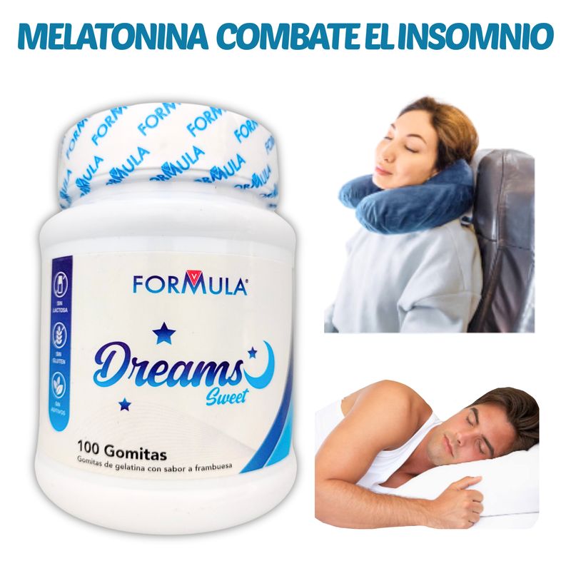 GENERICO - MELATONINA 100 GOMITAS PARA ADULTOS 5MG FALTA SUEÑO INSOMNIO FORMULA V
