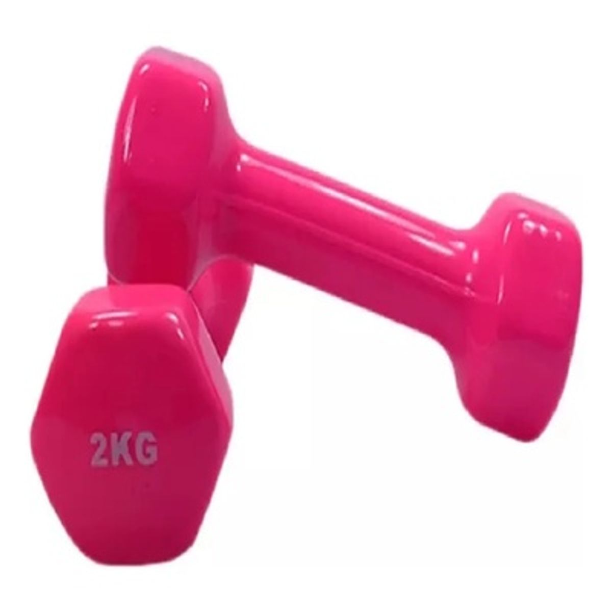GENERICO - Par Pesas Mancuernas De Neoprene 2 Kilos - Fucsia