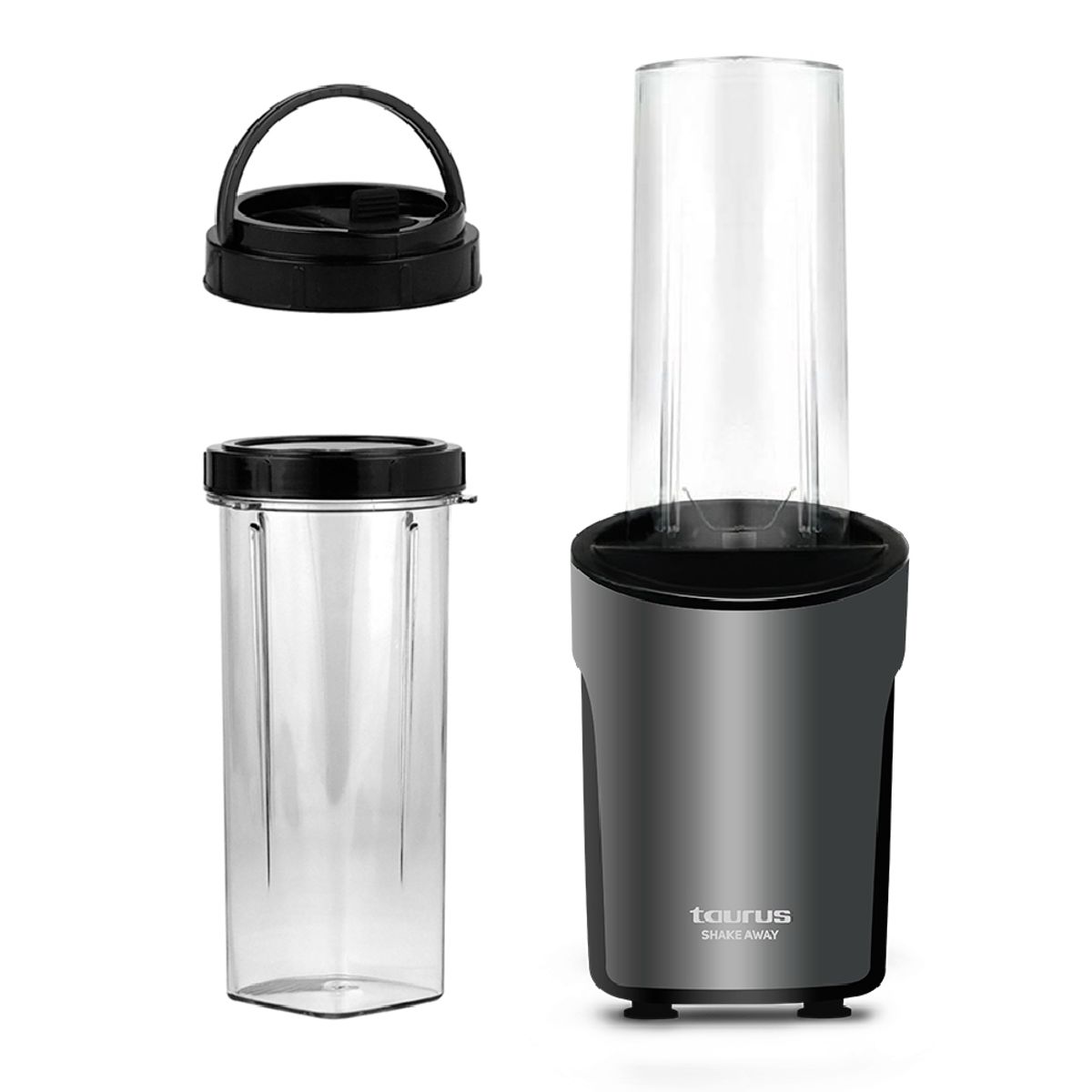 TAURUS - Licuadora Portátil Shake Away 2.0 con Vasos y Tapas