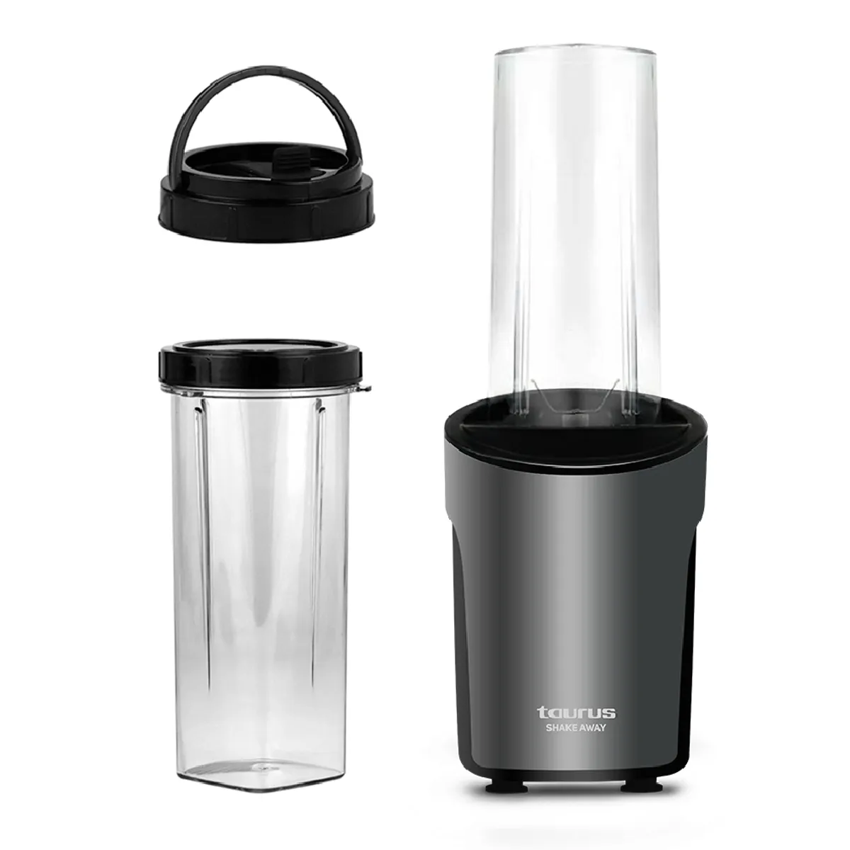 TAURUS - Licuadora Portátil Shake Away 2.0 con Vasos y Tapas