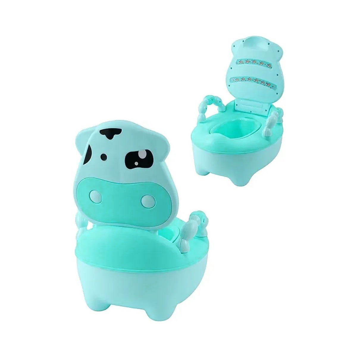GRETAIL - Bacín Entrenamiento Inodoro Para Bebes Niñas Vaquita Verde