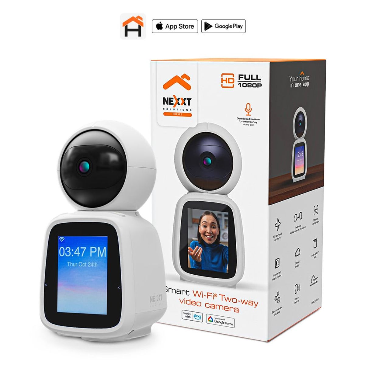 NEXXT SOLUTIONS - CÁMARA INTELIGENTE WI-FI MOTORIZADA CON PANTALLA DOS VIAS NEXXT NHC-IP20