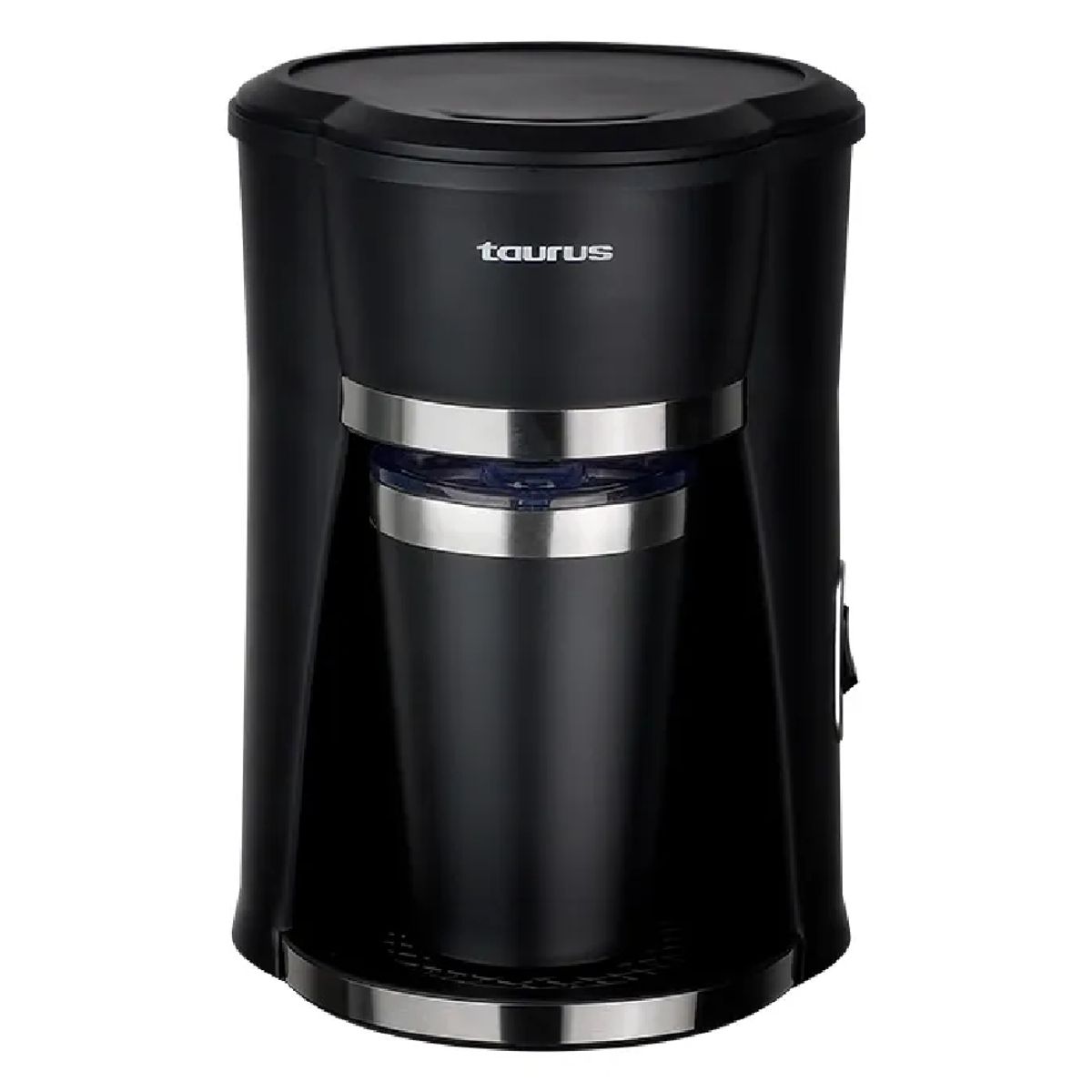 TAURUS - Cafetera Personal Coffee con Taza Térmica de Acero Inoxidable