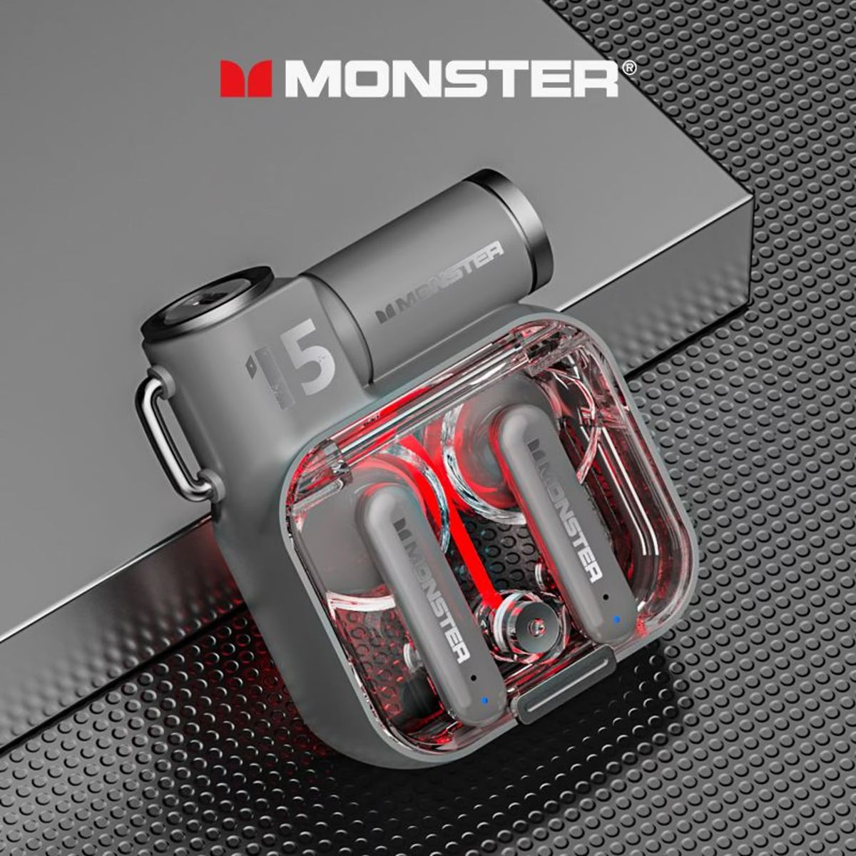 MONSTER - Audífonos Inalámbricos Monster Airmars XKT15 Black Bluetooth 5.3