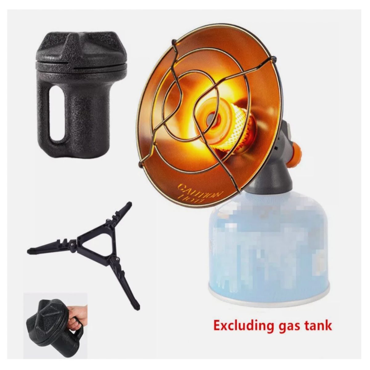 GENERICO - Calefacción portátil para acampar No incluye lata de gas
