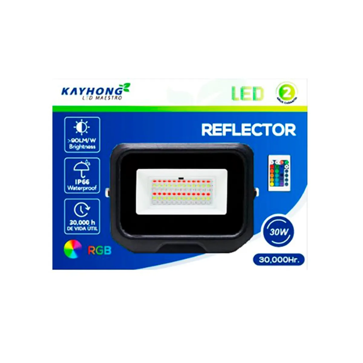 GENERICO - Reflector LED RGB 30W 2700Lm