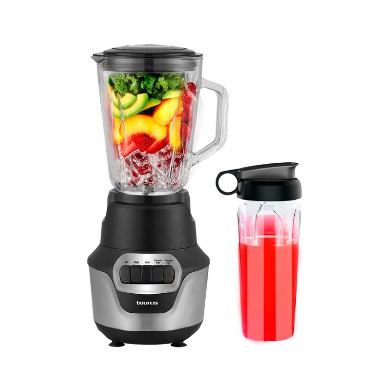 TAURUS - Licuadora Taurus Perfect Push con Tecnología Helicoblade 15L  800W