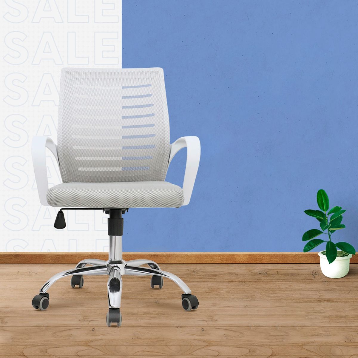 OFIDEAS - Silla Giratoria De Escritorio Dex Gris Ofideas