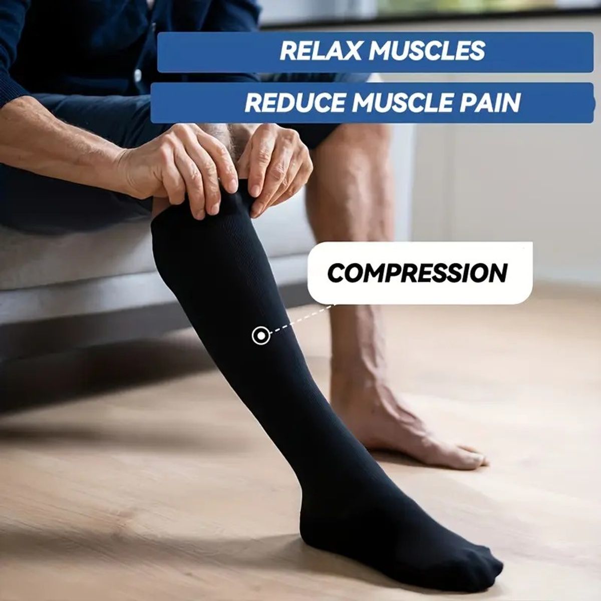 GENERICO - Medias De Compresión 1520mmHg - Hasta La Rodilla