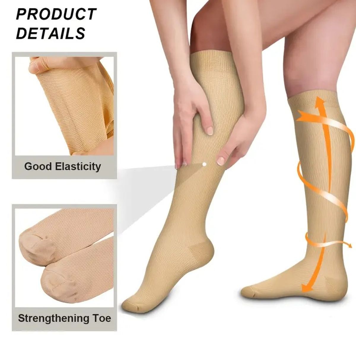 GENERICO - Medias De Compresión 1520mmHg - Hasta La Rodilla