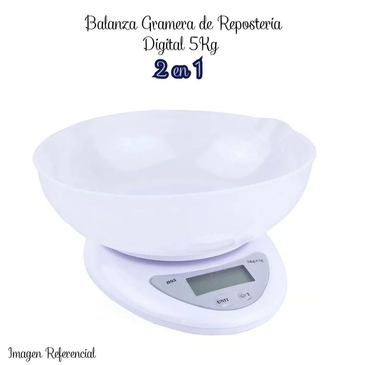 Balanza Gramera de Reposteria Digital 5Kg, marca GENERICO - Foto Principal