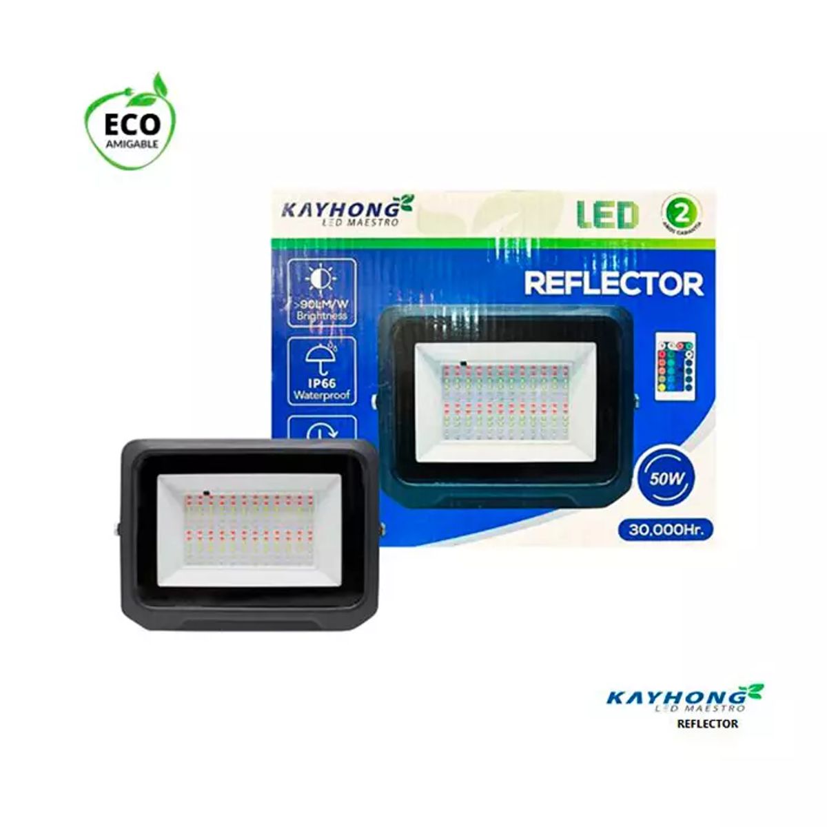 GENERICO - Reflector LED  RBG 50W 4500Lm
