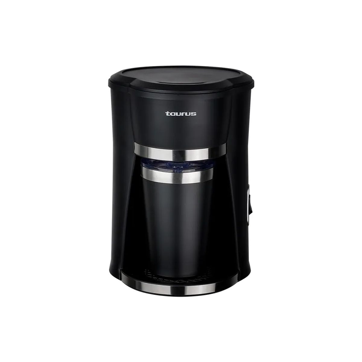 TAURUS - Cafetera Personal Coffee con Taza Térmica de Acero Inoxidable