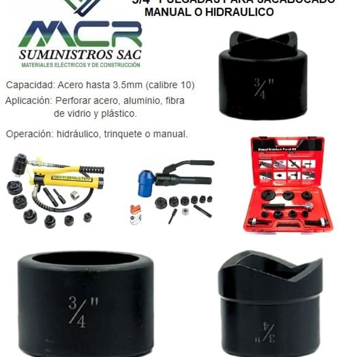 GENERICO - DADO DE 3/ 4  PULGADAS PARA SACABOCADO