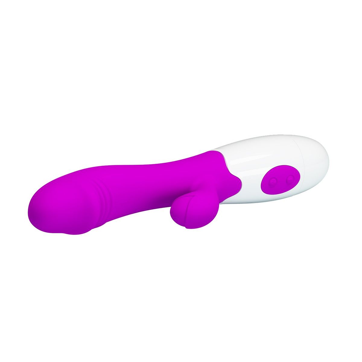 PRETTY LOVE - Vibrador Sexual Femenino Rabbit Doble Snappy 30 Funciones Silicona Pur