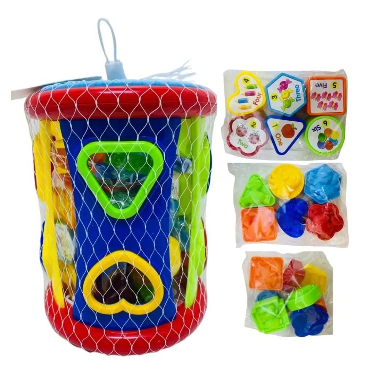 GENERICO - JUGUETE DE ENCAJE C/ BLOQUE DIDACTICO DE FORMAS 18 PIEZAS