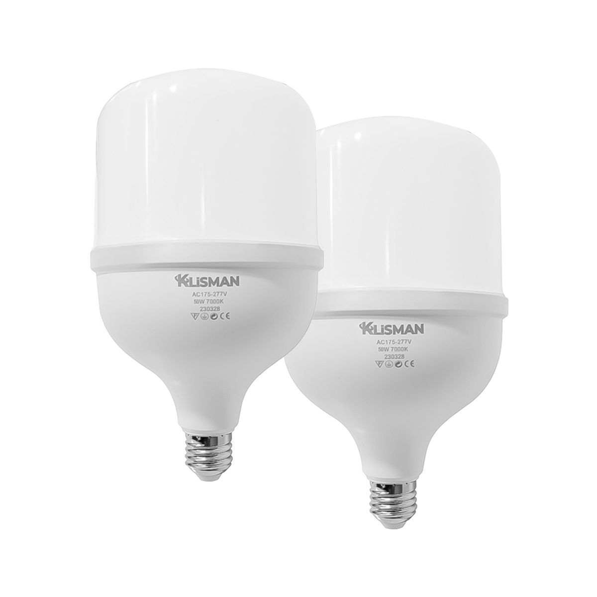 KLISMAN - Pack x2 foco bombilla 50W E27 KLISMAN