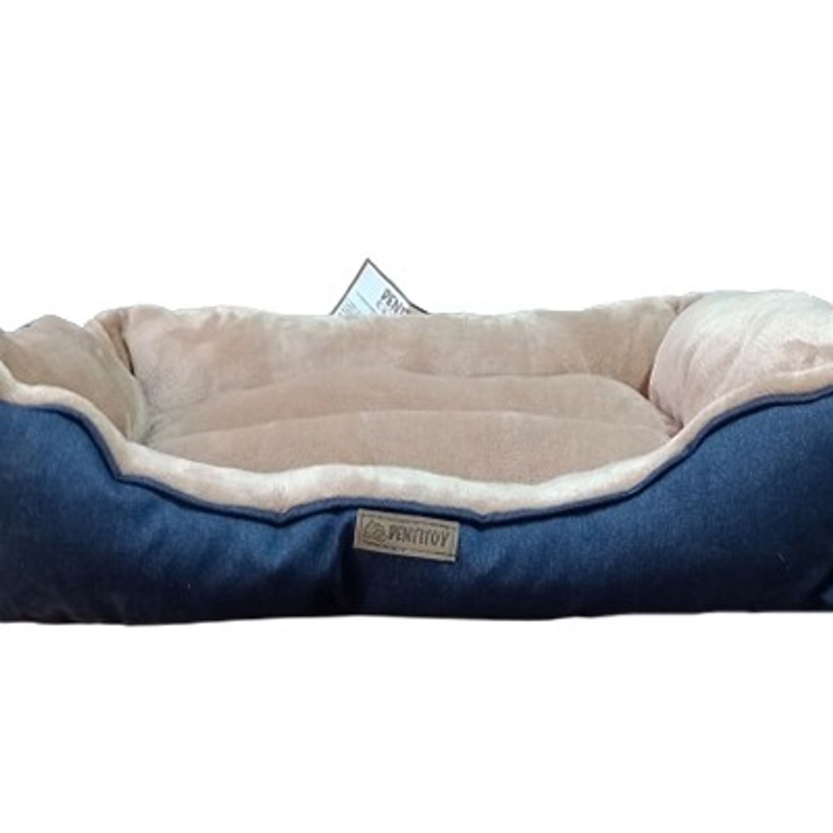 GENERICO - CAMA PARA PERRO PUFF EXTRA GRANDE COLOR AZUL ACERO