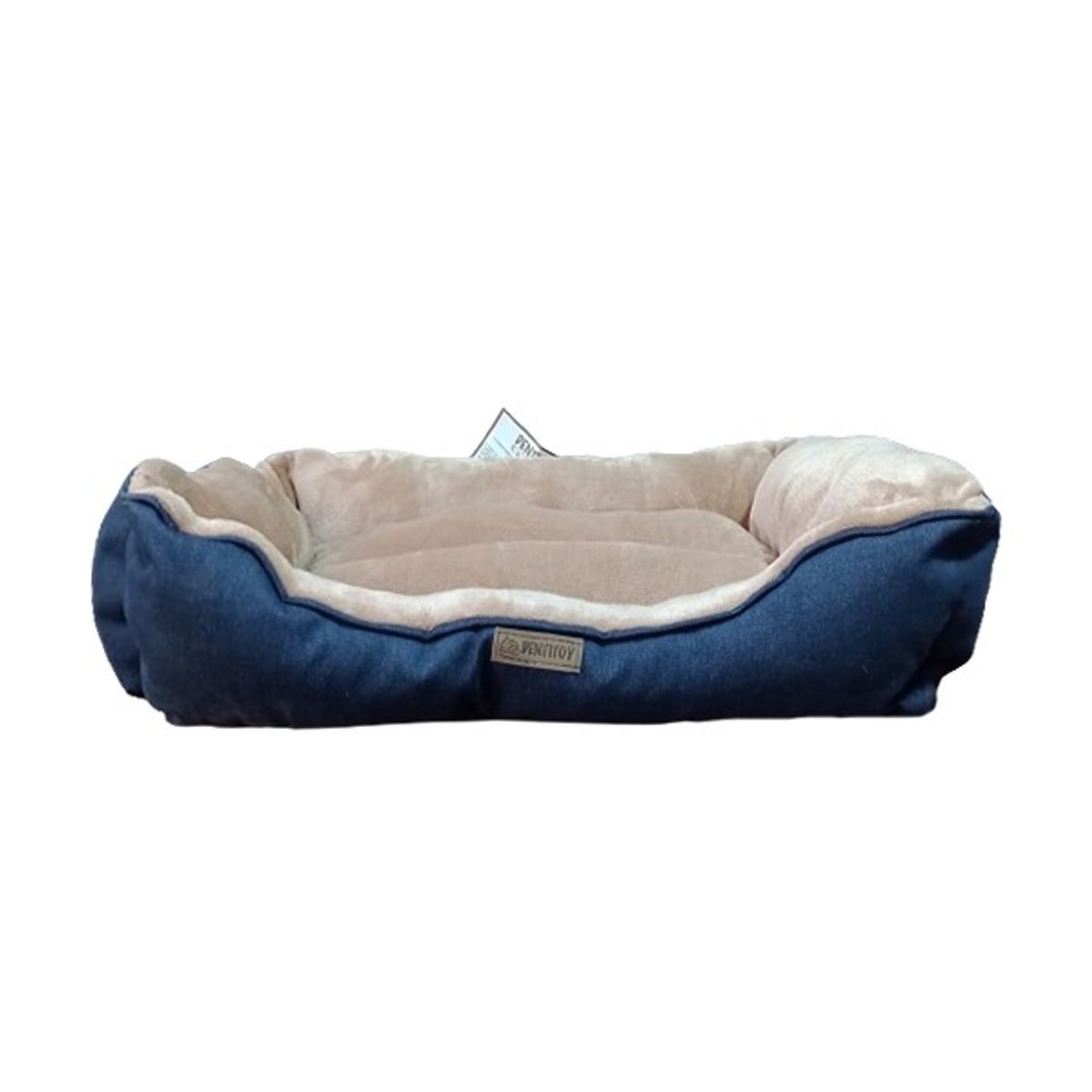GENERICO - CAMA PARA PERRO PUFF EXTRA GRANDE COLOR AZUL ACERO