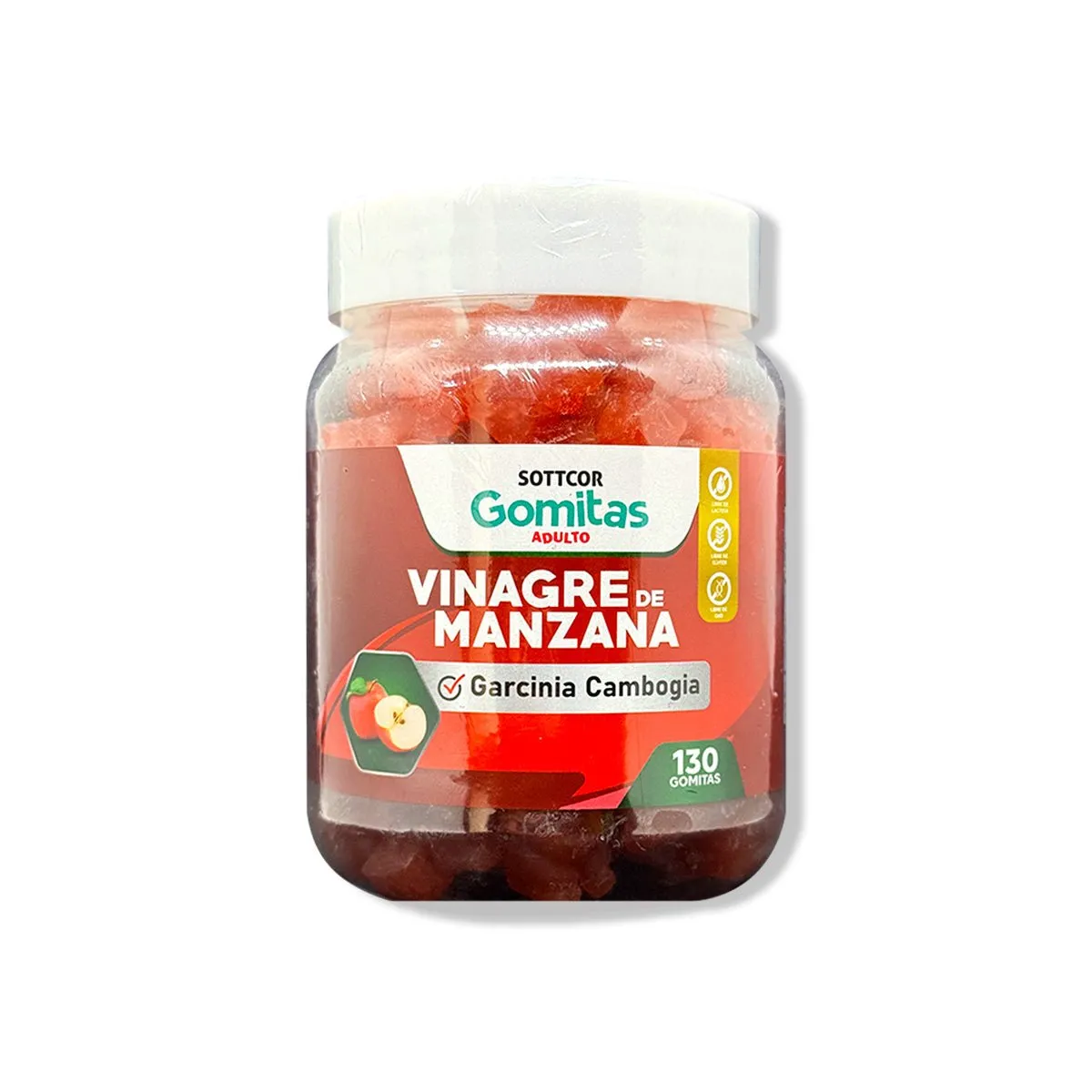 GENERICO - Gomitas Adultos Vinagre de Manzana Sottcor 130 Gomitas