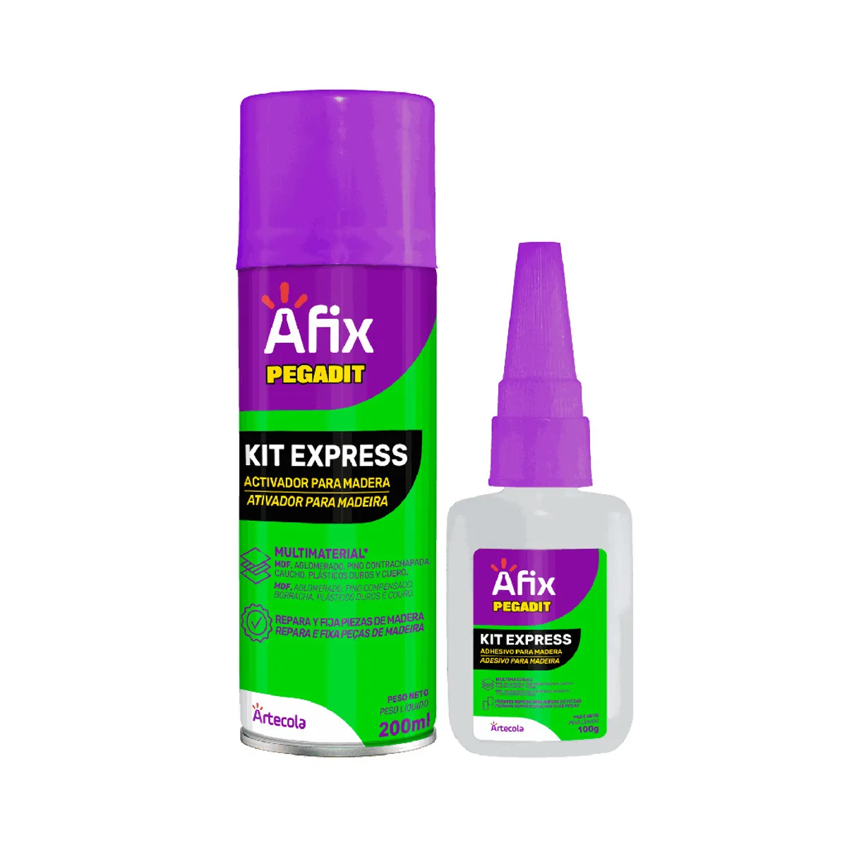GENERICO - AFIX PEGADIT KIT EXPRESS 100g + 200ml