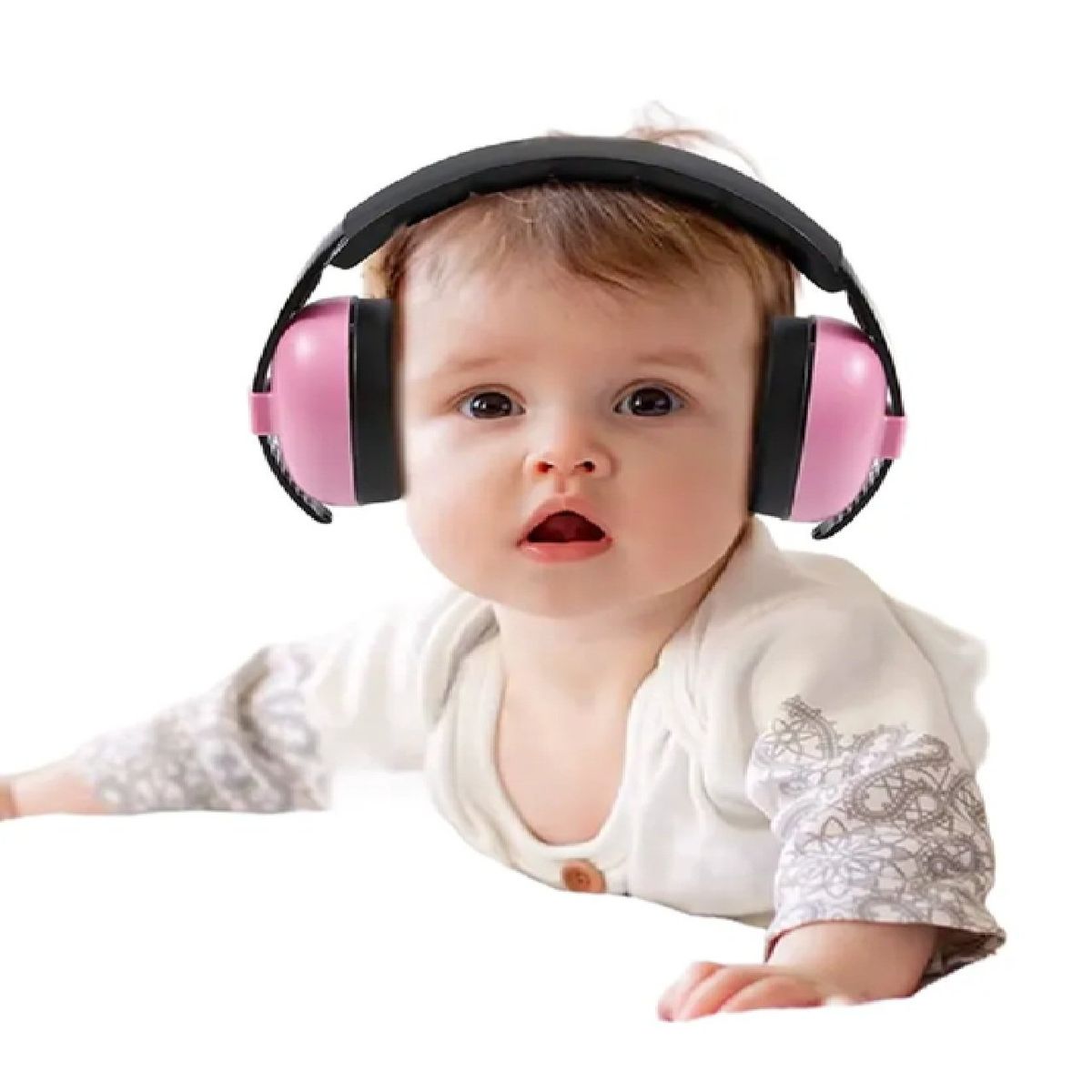 GENERICO - Protector Auditivo Orejera Para Bebé Tamaño Ajustable rosa