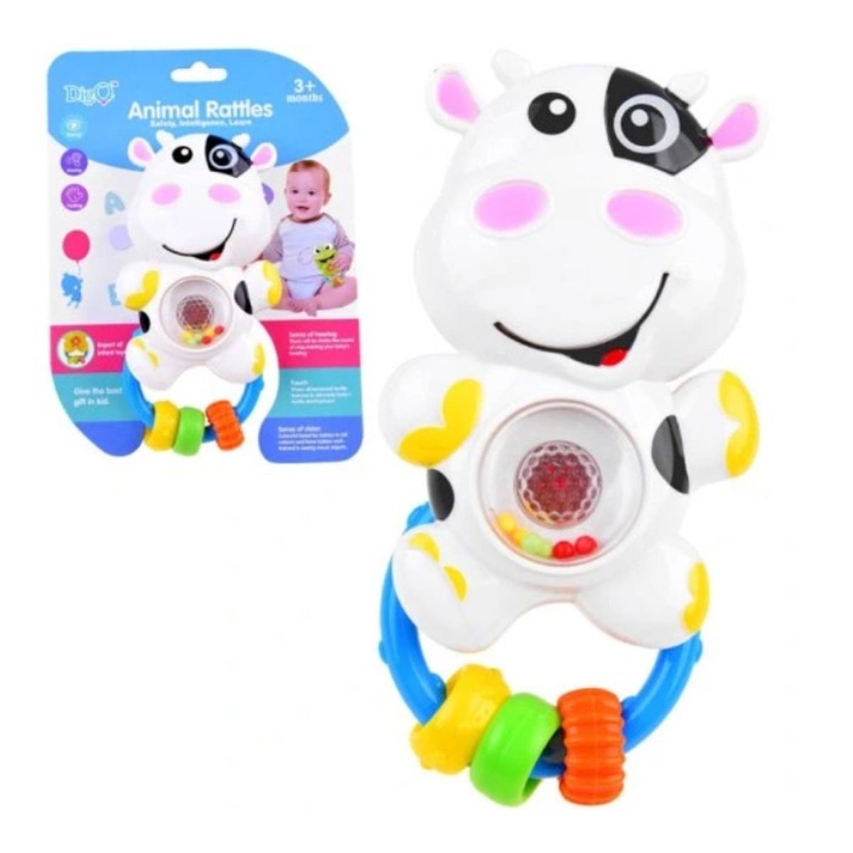 GENERICO - SONAJERO VACA CON LUZ Y SONIDO