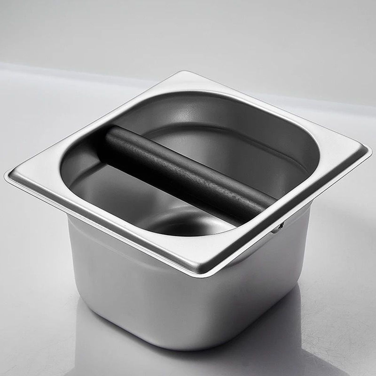 GENERICO - KNOCK BOX ACERO - TACHO RESIDUOS DE CAFE