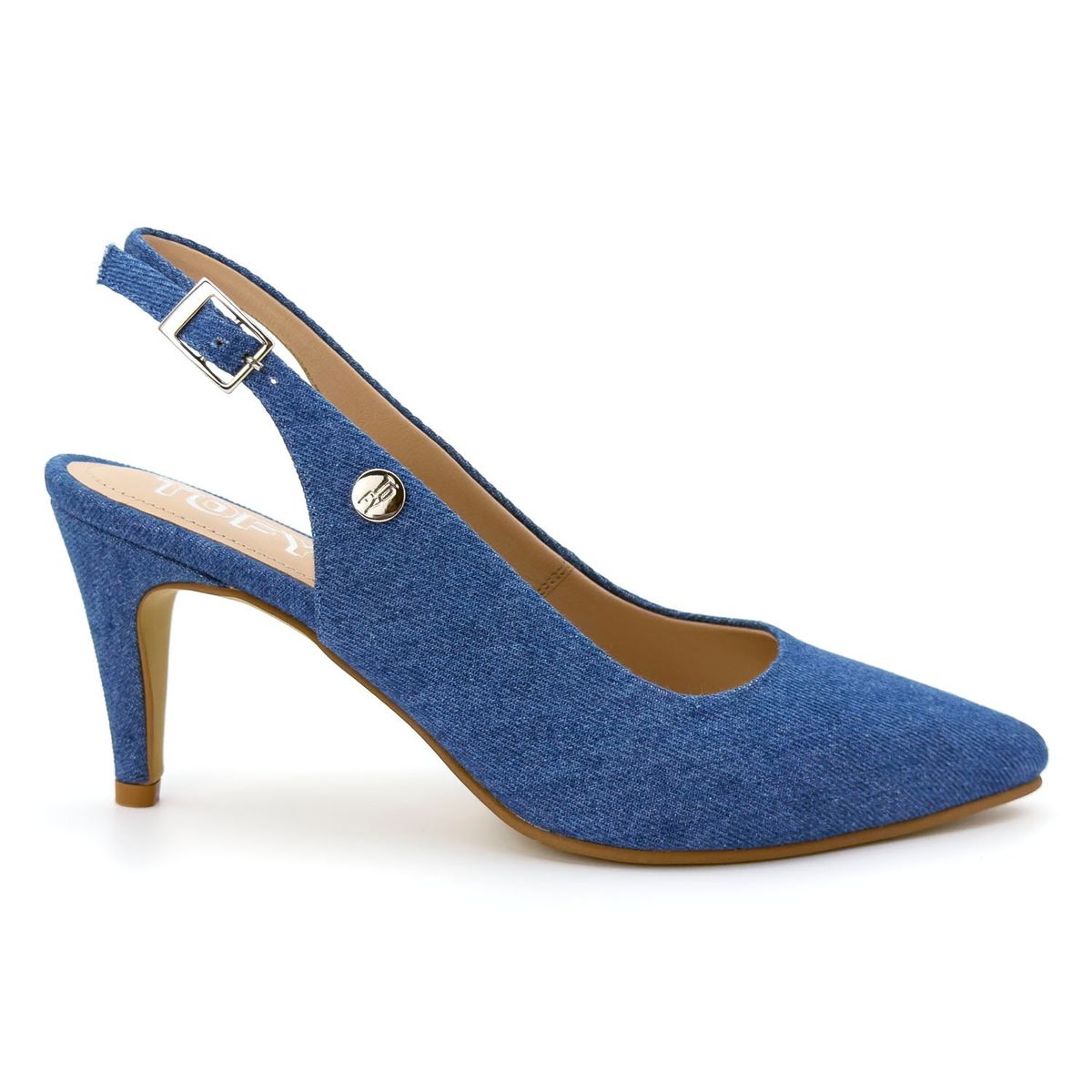 TOFY - Zapato Stiletto Vestir Denim