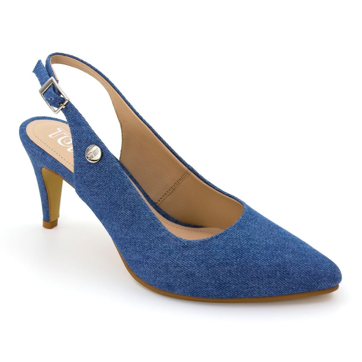 TOFY - Zapato Stiletto Vestir Denim