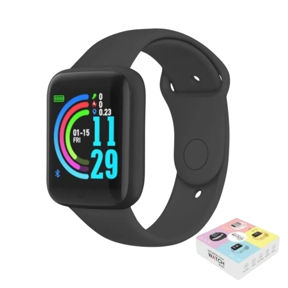 GENERICO - Reloj Inteligente Smartwatch Fit D20 Negro