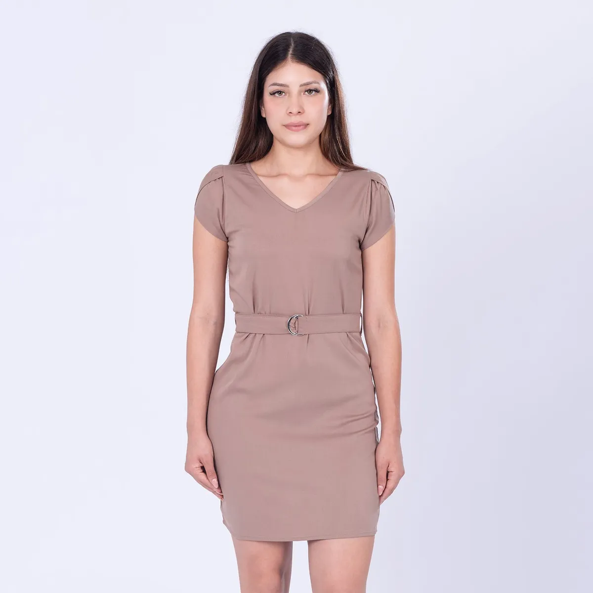 MOCALY - Vestido Corto Chalis Mujer