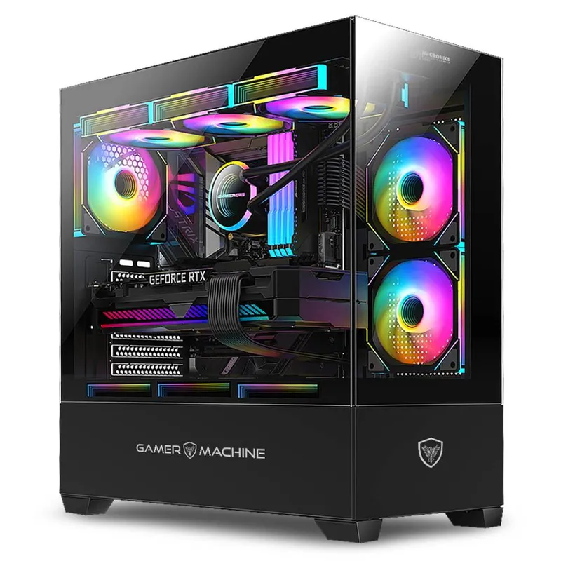 MICRONICS - CASE GAMER MICRONICS ICUBE BLACK MIC GC800 SFUENTE