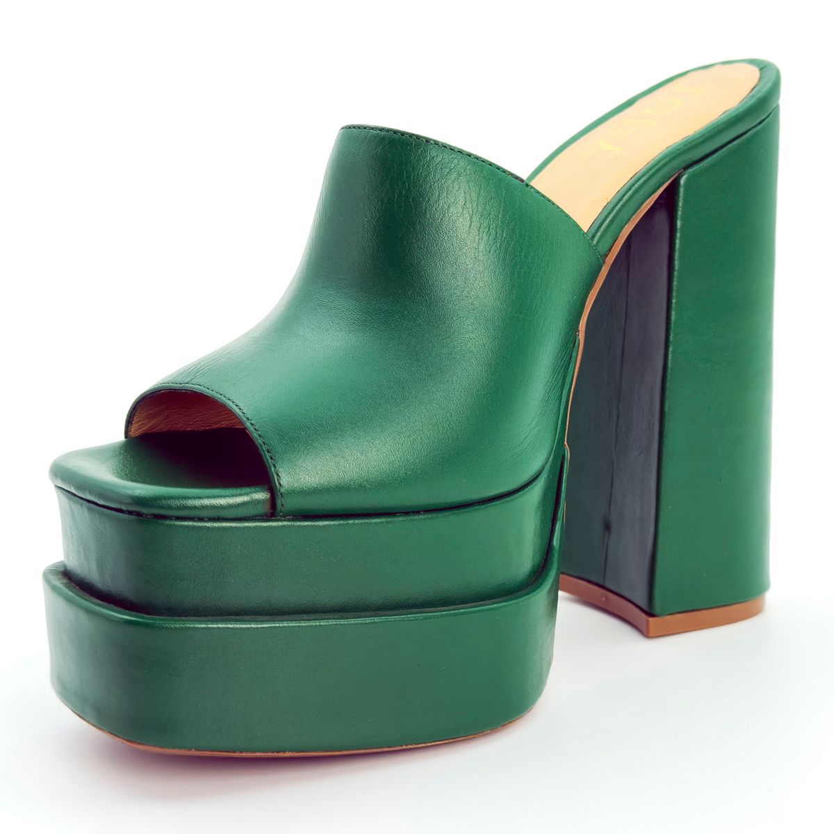 TOFY - Sandalia Plataforma Mujer Verde