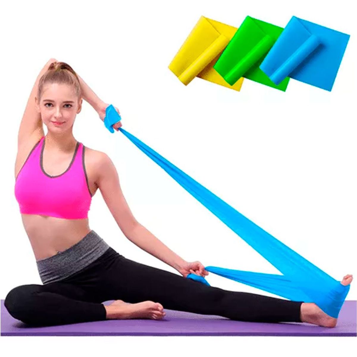 XFIT - Bandas Elásticas Abiertas de Látex 3 Pack XFIT