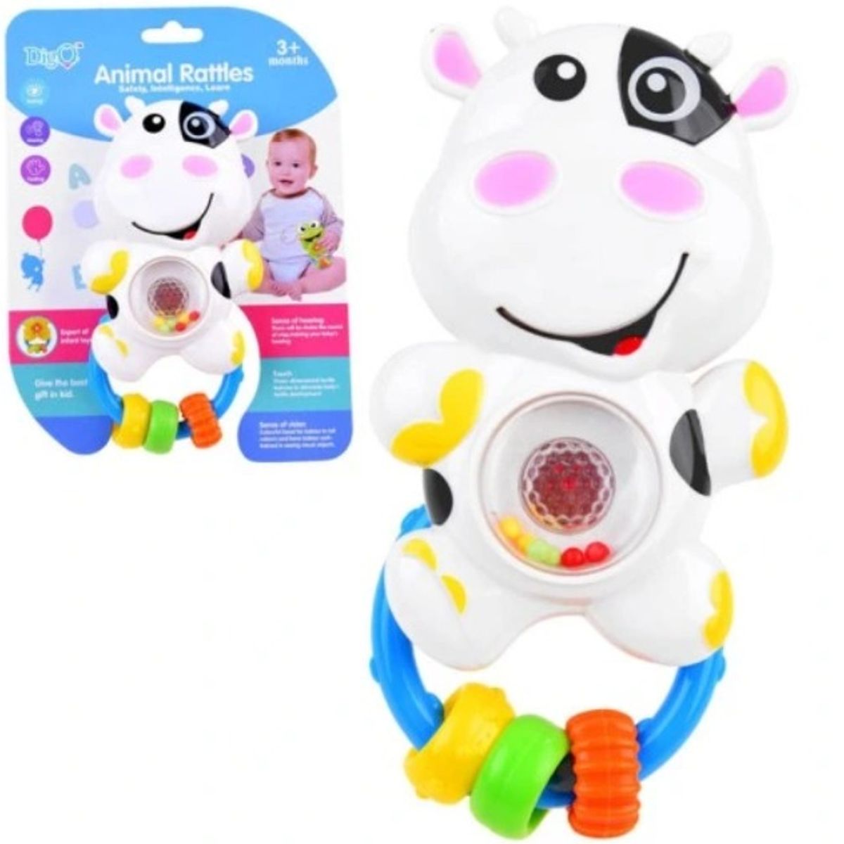 GENERICO - Sonajero Moni Animal Vaca