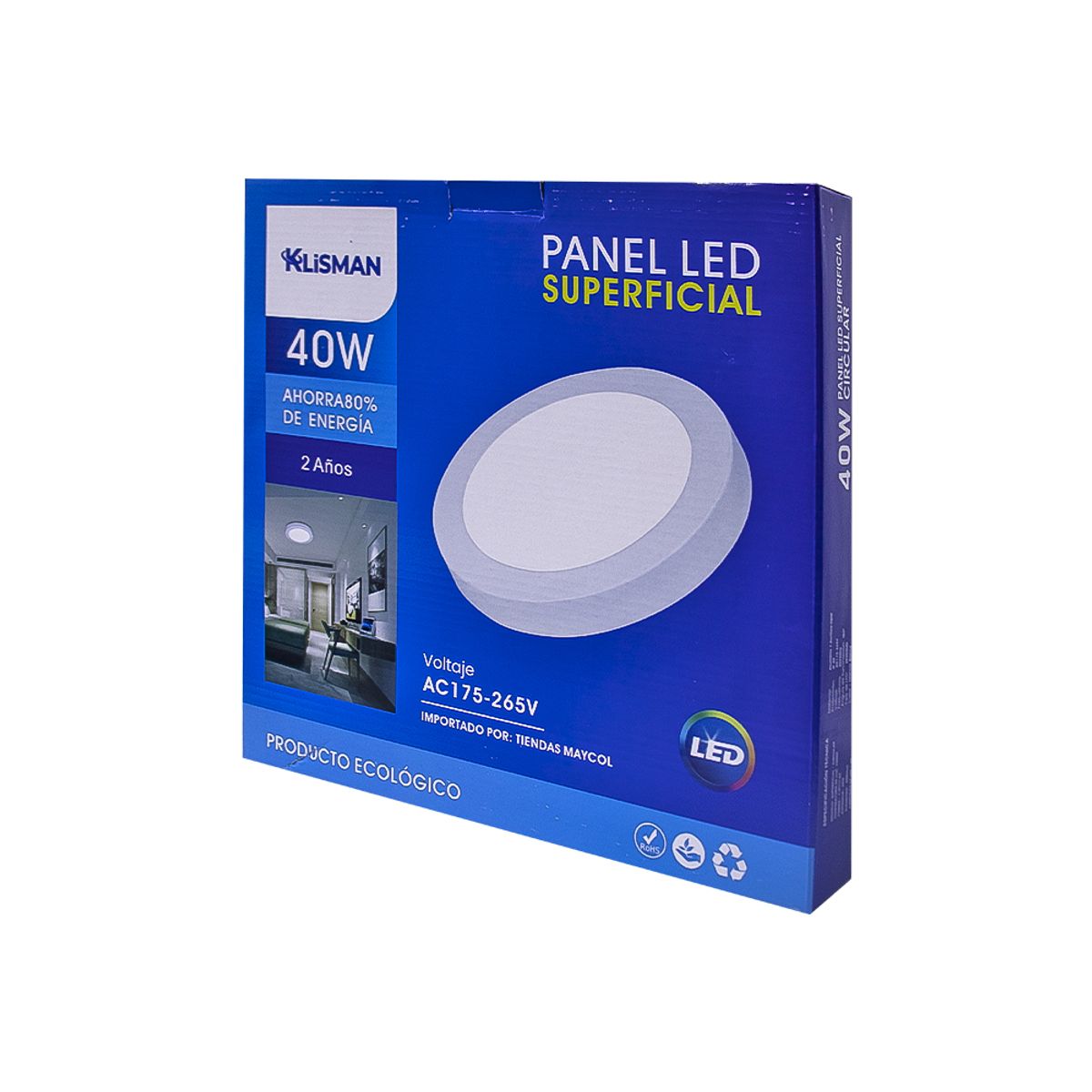 KLISMAN - Pack x3 Focos panel LED KLISMAN 40W Luz blanca
