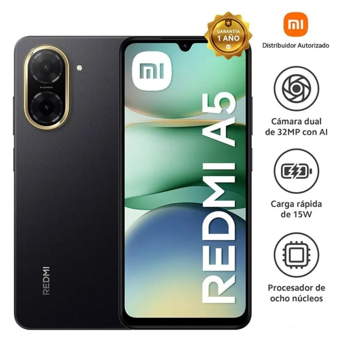 XIAOMI - Celular Xiaomi Redmi A5 3GB + 64GB Dual SIM 4G Midnight Black