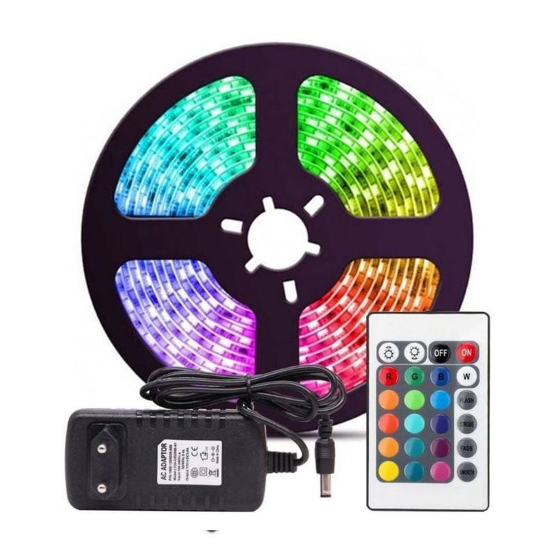 GENERICO - Cinta LED RGB con Control Iluminación Decorativa para Todo Espacio