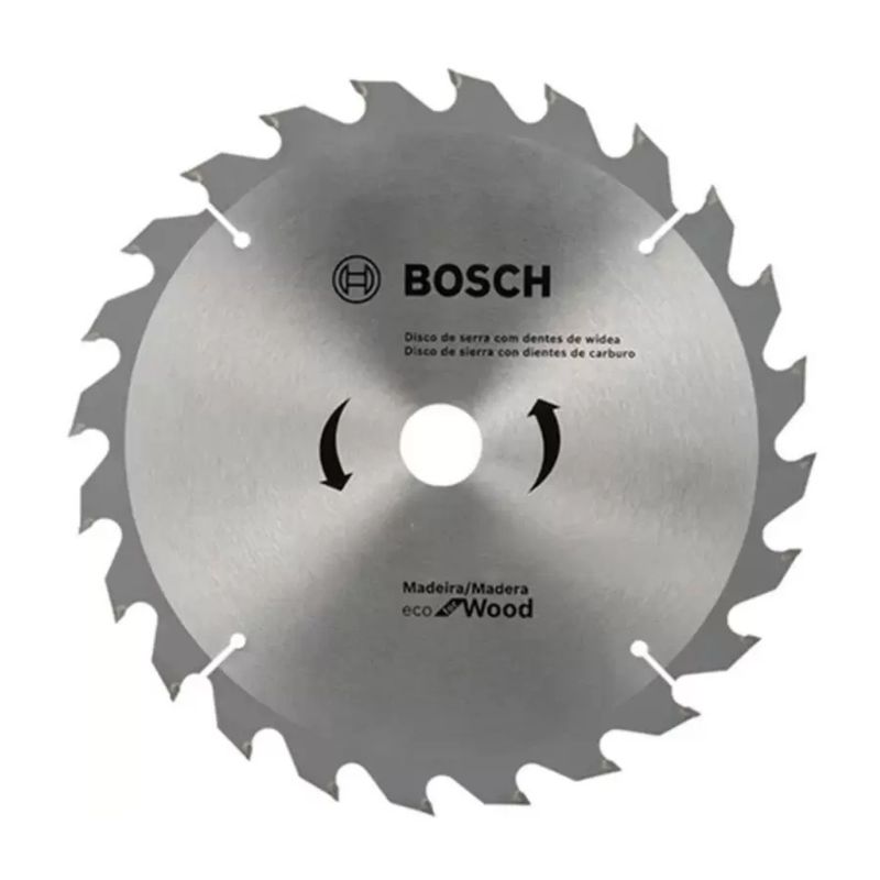 BOSCH - DISCO DE SIERRA CIRCULAR 7'' 1/4 24 DIENTES ECO PARA MADERA BOSCH