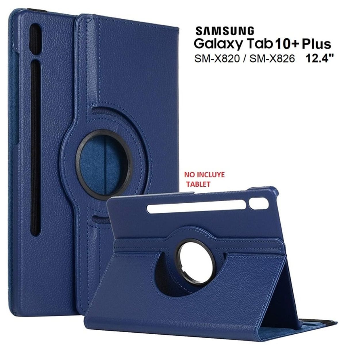 GENERICO - Funda Giratoria para Samsung Tab S10 Plus 12.4 SM-X820 X826 Case Cover