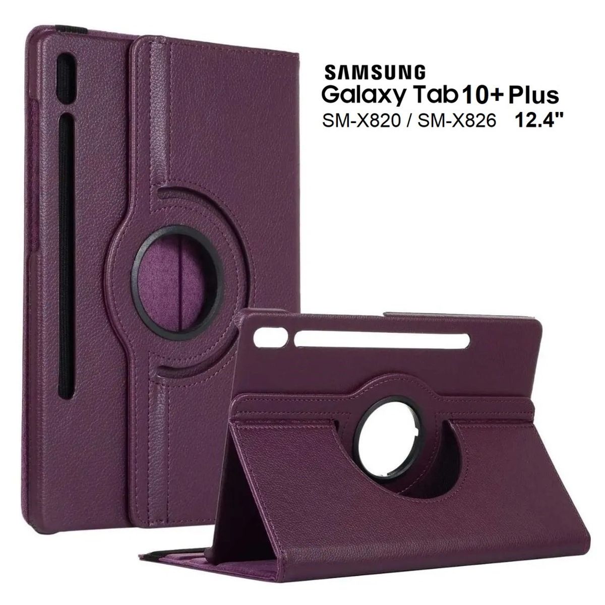 GENERICO - Funda Giratoria para Samsung Tab S10 Plus 12.4 SM-X820 X826 Case Cover
